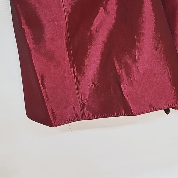 Vintage Jessica McClintock red taffeta dress. Girls size 5 - Picture 8 of 9